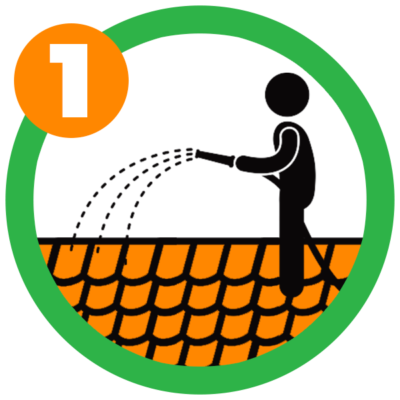 Step 1 A certified technician applies the product.